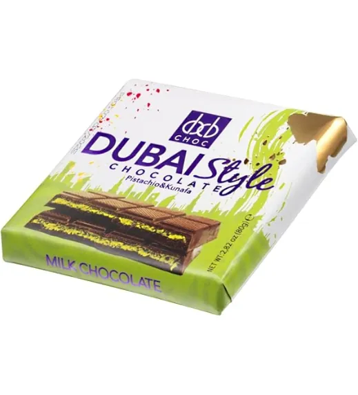 Dubai Style Milk Chocolate Bar 80g